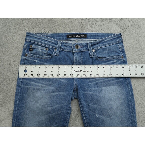 Big Star 1974 Jeans Women's 27 Low-Rise Rikki Cropped 25.5" Inseam Distressed - Picture 7 of 16